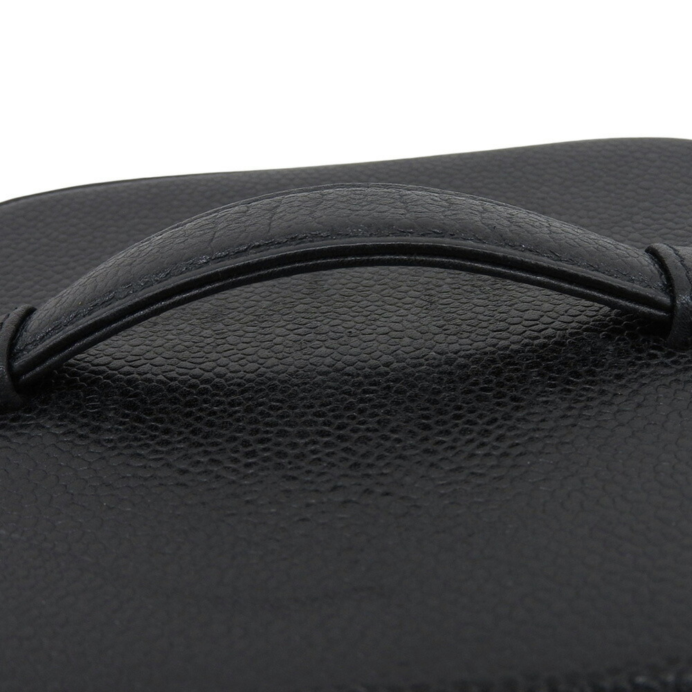 CHANEL Black Caviar Leather Logo Vanity Bag - Picture 6 of 9